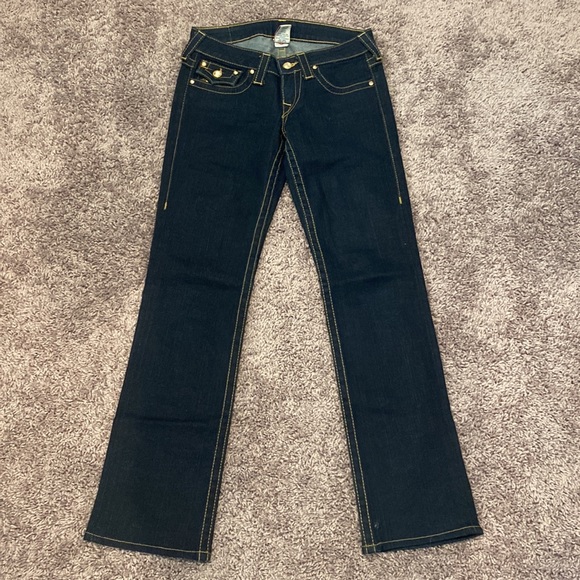 True Religion denim crystal sequin jeans size 27 - Picture 3 of 5